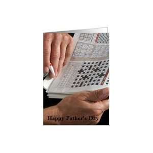  Fathers Day, Crossword Puzzle Card Health & Personal 