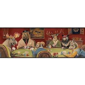 Lodge Poker Game Wallpaper Border