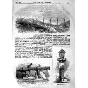  1854 Crumlin Viaduct Railway Iron Clock Tower War Gun 