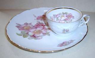 Schumann Bavaria Wild Rose New Snack Plate & Cup Set  