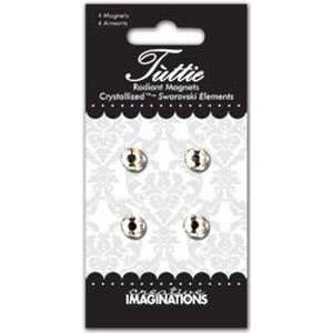  Tuttie Crystal Mini Magnets Clear 1/4