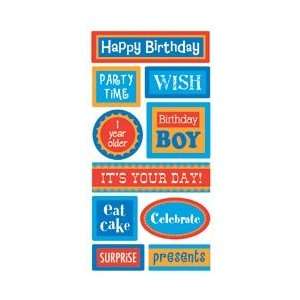   .75 Sheet Boy Birthday Words PESL 142; 6 Items/Order: Home & Kitchen
