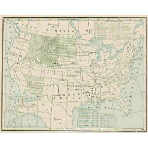    Cram 1899 Antique Map of the Seceding States