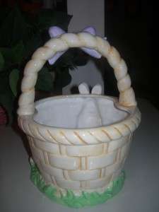 Collectible M & Ms Ceramic Easter Basket  