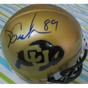  Daniel Graham autographed Colorado Buffaloes mini helmet 