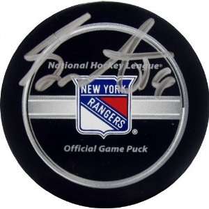 Sean Avery New York Rangers Autographed Hockey Puck  