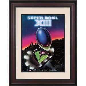  Framed 10.5 x 14 Super Bowl XIII Program Print  Details 