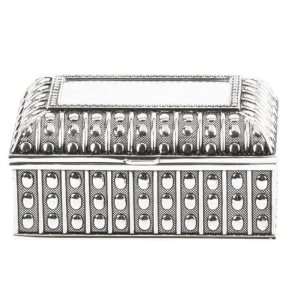   Silver Plated Trinket Jewellery Box Classic Oblong New: Home & Kitchen