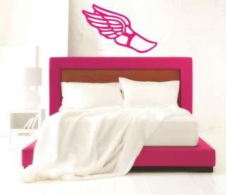 Pink Winged Foot Cros Country or Track Wall Decal  