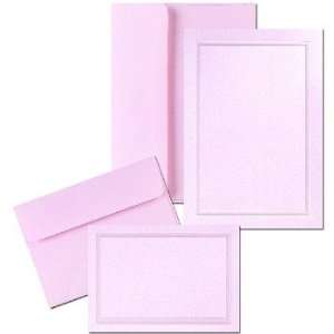  Pink Pearl Border Invitation and Note Card Kit (Case of 1 