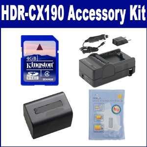  Sony HDR CX190 Camcorder Accessory Kit includes: ZELCKSG 