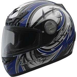 Scorpion EXO 400 Sting Helmet   Large/Blue Automotive