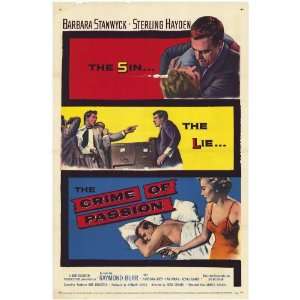  The Crime of Passion Movie Poster (27 x 40 Inches   69cm x 
