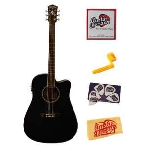  Washburn WD10SCE Dreadnought Cutaway Acoustic Electric 
