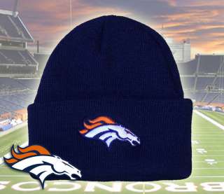 Denver Broncos Beanie Hat Knit Cap NFL   NEW  