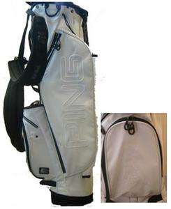 2012 Ping Golf Mascot Custom Made Stand Carry Bag All White Very Rare 