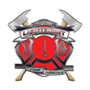  Lieutenant Firefighter Fire Rescue Decal   28 h 