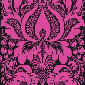   Decorate By Color BC1581414 Magenta Damask Wallpaper