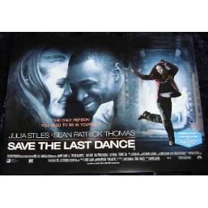  Save The Last Dance   Original Movie Poster   12 x 16 