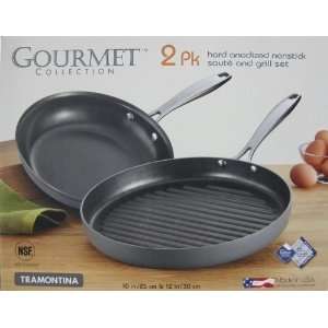   Pk Hard Anodized Nonstick Saute and Grill Set