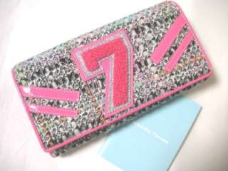 SALE New Samantha Thavasa/Tweed 7 Long wallet by Nicky Hilton/Black 
