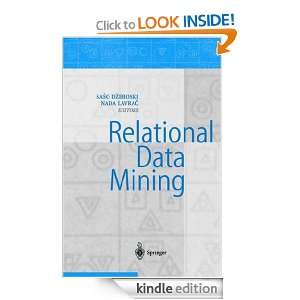 Relational Data Mining Saso Dzeroski, Nada Lavrac  Kindle 