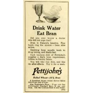 1919 Ad Quaker Oats Co Pettijohns Bran Flakes Cereal 