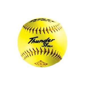   Synthetic Yellow Softballs from Dudley   One Dozen