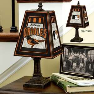  Baltimore Orioles Art Glass Table Lamp: Sports & Outdoors