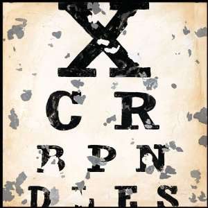  Eye Chart, Gallery Wrapped Canvas