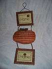 NWT PUMPKIN HOME SWEET HOME PRIMITIVE WALL HANGING items in 