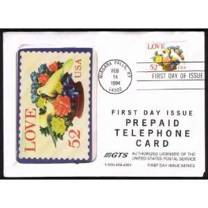   Card: .52 Cent Love Postage Stamp Design: First Day Cover In Envelope