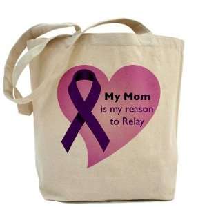  Mom is reason Cancer Tote Bag by  Beauty