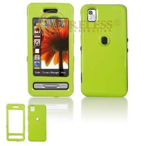 Samsung Finesse R810 Cell Phone Solid Neon Green Protective Case 
