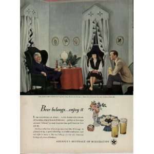   Life in America .. 1947 United States Brewers Foundation Ad, A3462