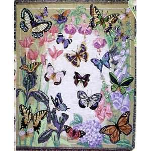  Butterflies Are Free Afghan Throw Tapestry