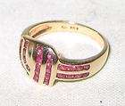 Estate 10K Solid Yellow Gold .50ct Ruby