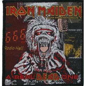 Iron Maiden A Real Dead One Radio Hell Woven Patch 