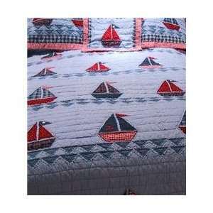 Sailing Adventure Twin Quilt with Pillow Sham