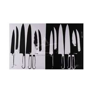 Andy Warhol 30W by 18.5H  Knives, c. 1981 82 (giclee) (silver and 