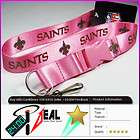 nfl new orleans saints official lanyard keychain holder one day