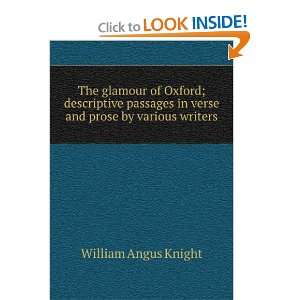   in verse and prose by various writers William Angus Knight Books