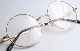 Size 46mm Round Harry Potter Gold Eyeglass Frame Unisex  