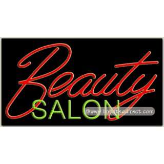 Beauty Salon Neon Sign (20H x 37L x 3D):  Grocery 