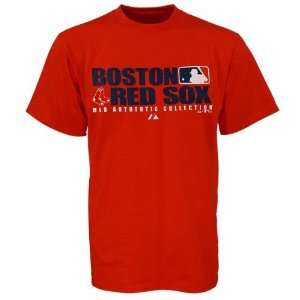  Majestic Boston Red Sox Red Youth Stacked T shirt Sports 