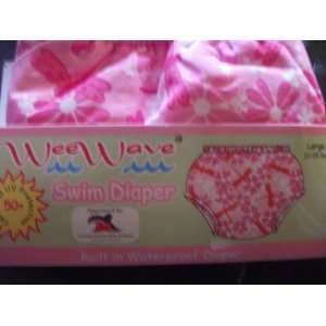  Wee Wave Swim Diaper Pink Uv 50+ Xxlarge 30 37 Lbs Baby