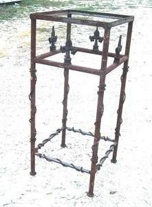   Iron Antique Looking Plant Stand Garden Table Foyer Table Night Stands
