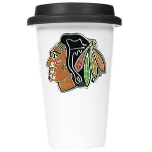 Chicago Blackhawks Travel Coffee Cup With Lid  Sports 