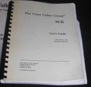 Dubner Grass Valley GROUP 30k 30 k CHARACTER GENERATOR Computer 