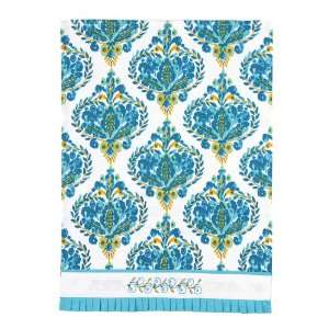  Dena Breeze Embroidered Kitchen Towel, Blue
